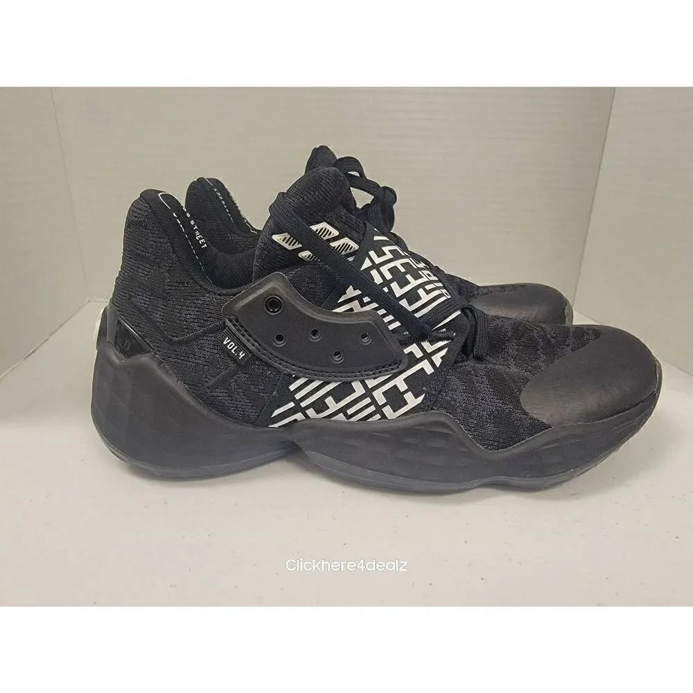 Adidas James Harden Vol.4 Core Black Men’s Basketball Shoes Size 7.5 EH2410